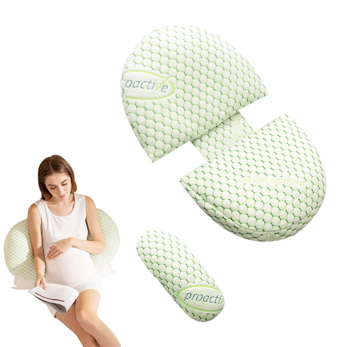 SNOWIE SOFT Pregnancy Pillow Maternity Pillows for Pregnancy Sleeping, Soft Breathable Pregnancy Body Pillow for Back, Hips, Legs, Detachable Adjustable Pregnancy Wedge Pillows, Pregnancy Gifts SNOWIE SOFT Pregnancy Pillow Maternity Pillows for Pregnancy Sleeping, Soft Breathable Pregnancy Body Pillow for Back, Hips, Legs, Detachable Adjustable Pregnancy Wedge Pillows, Pregnancy Gifts